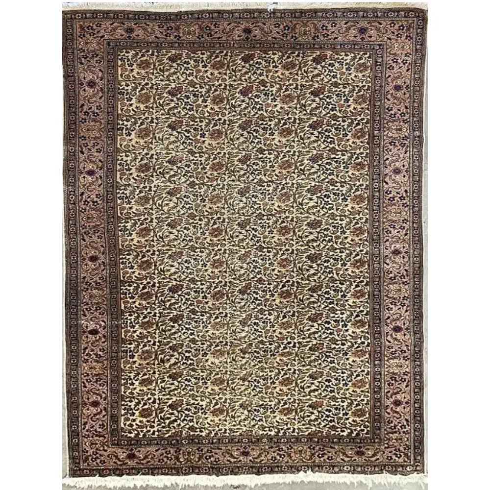 One Of The Kind Persian Tabriz Rug 7'4" x 10'7" zandirugs
